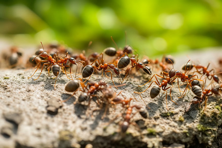 团队协作的蚁群图片