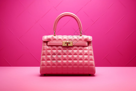 时尚精致的粉色包包背景图片