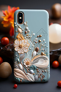 美丽花卉手机壳背景图片