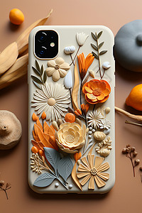 手机壳材料创意花卉定制手机保护壳背景