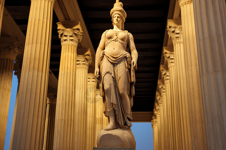 雅典娜雕像古典雅典娜高清图片