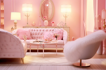 粉色芭比梦幻套房图片