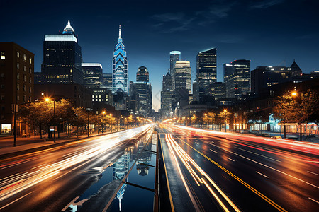 国际大都市夜景图片