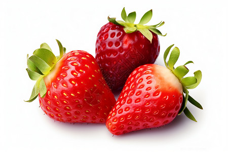 美味多汁的草莓背景图片