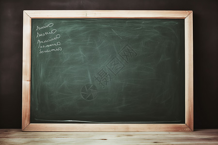 绿色教室黑板背景图片
