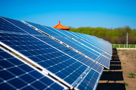 光伏素材照片太阳能收集器照片-科学技术-新能源背景