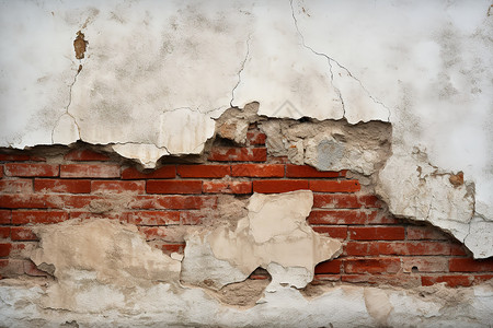 腐烂的墙壁堵塞崩解高清图片