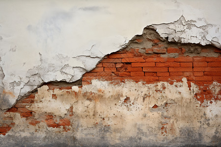 崩解的墙壁建筑崩解高清图片