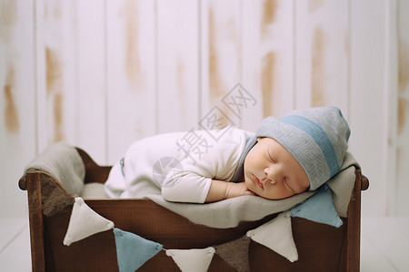 漂亮的婴儿漂亮的枕头高清图片