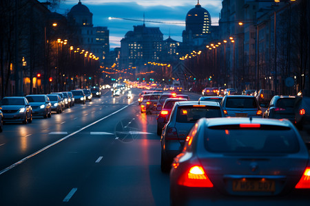 交通拥堵的城市图片