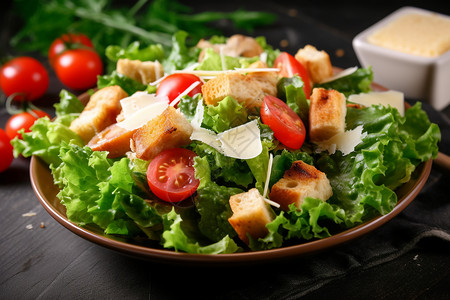 生菜沙拉食物高清图片