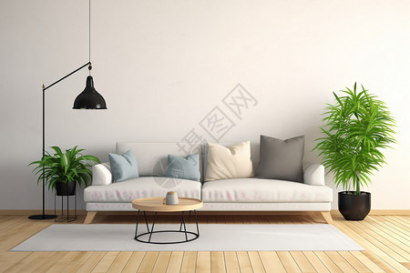 现代沙发装饰背景图片