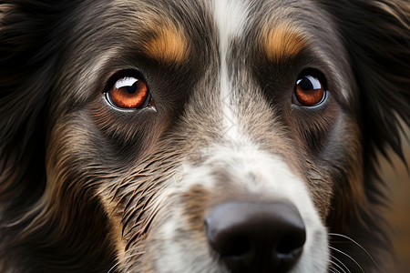 小狗明亮的眼睛高清图片