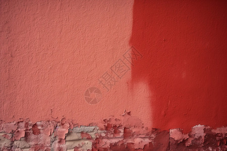红色斑驳的墙壁背景