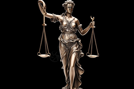 合法正义的雕像背景