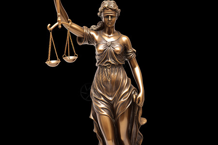 合法正义女神像背景