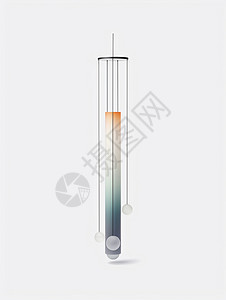 透明玻璃柱风铃图片