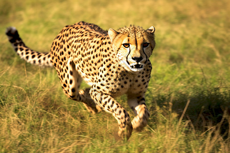 奔跑的野生猎豹图片