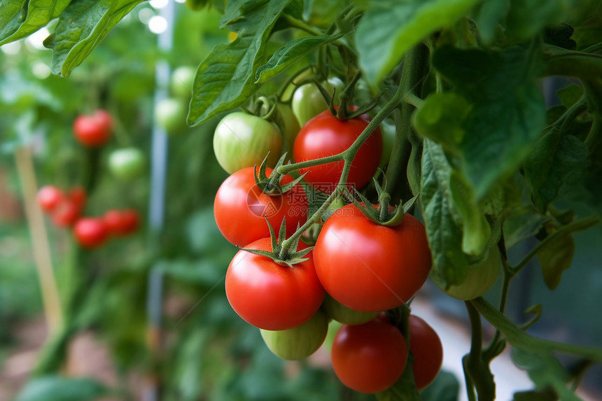 农场成熟的番茄图片