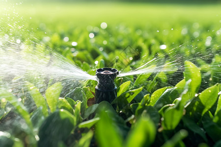 农田自动灌溉设备高清图片
