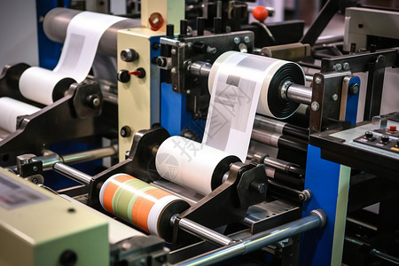 胶印工业大型印刷厂背景