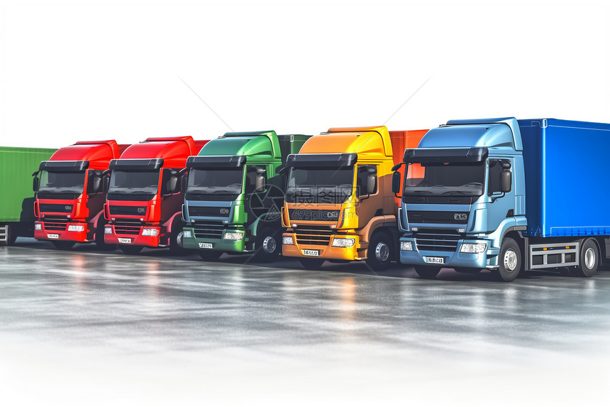 货物运输卡车图片