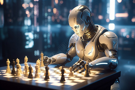 机器人下棋下棋游戏的机器人设计图片
