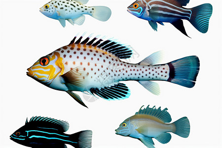奇特的热带鱼品种背景图片