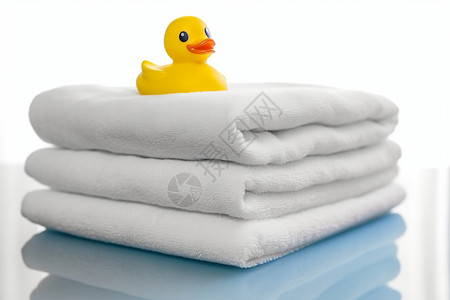 浴巾的小黄鸭图片