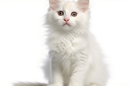 可爱的土耳其安哥拉猫高清图片