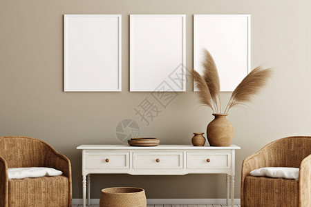 白色舒适的家具背景图片