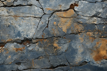 石材装饰满是裂缝的岩壁背景
