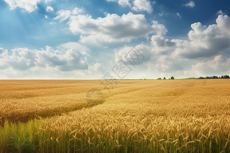 乡村的农作物图片
