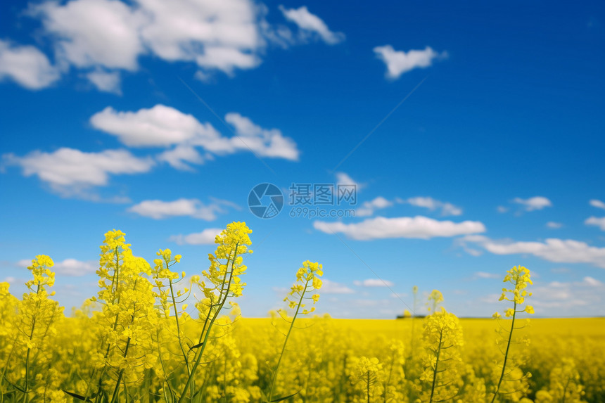 美丽的油菜花田野图片