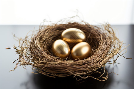 传统复活节金蛋背景图片