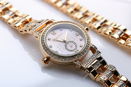 奢华的手表钻石手表高清图片