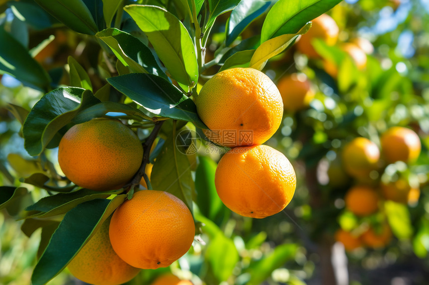成熟的柑橘图片