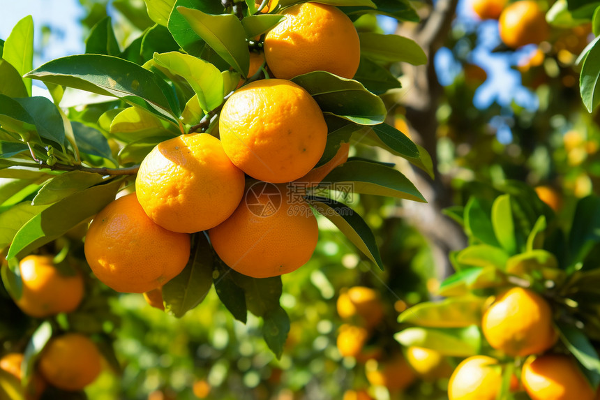 果园的柑橘图片