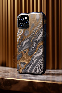 大理石纹理的手机壳背景图片