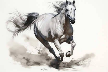 马的绘图图片