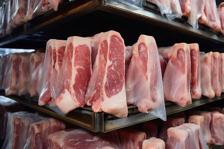 冷藏猪肉熟食店收集高清图片