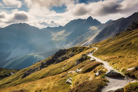 波兰人山波兰徒步旅行背景