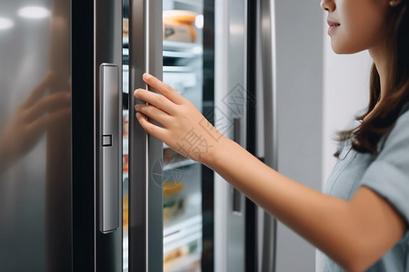 厨房冰箱背景图片
