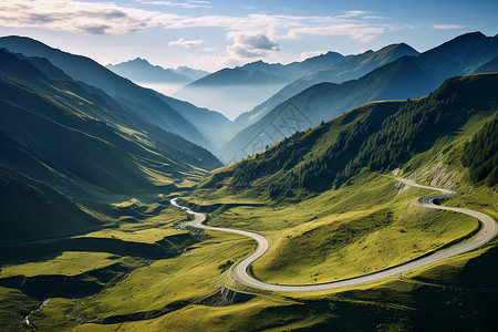 徒步旅行的喀尔巴阡山脉背景