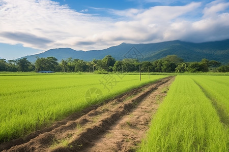 泰国的稻田泰国土地高清图片