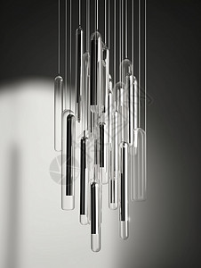 玻璃风铃透明质感的风铃设计图片