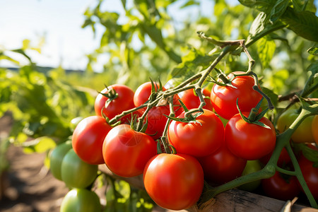 果园的西红柿高清图片