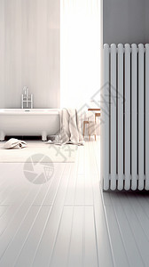 散热器加热室内的加热暖气管道设计图片
