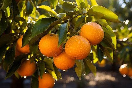 农村种植的柑橘果园图片