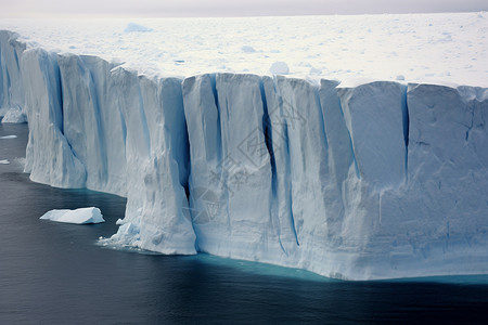 南极洲海上漂浮的冰川图片